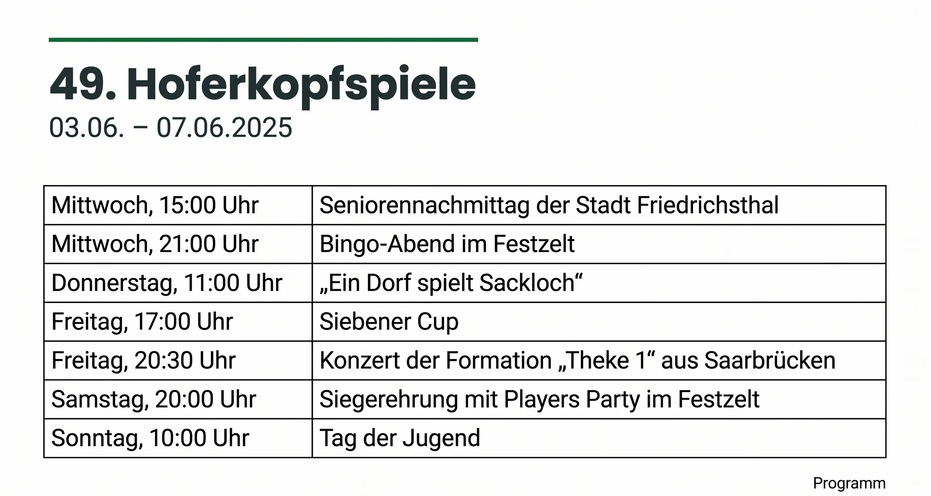 Hoferkopfspiele
